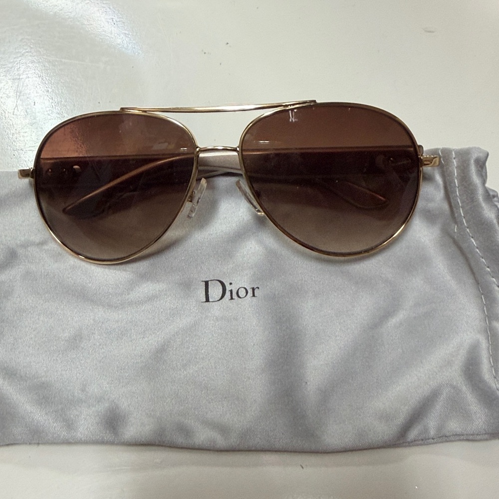 Dior Kids Gold Frame Sunglasses